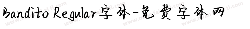 Bandito Regular字体字体转换